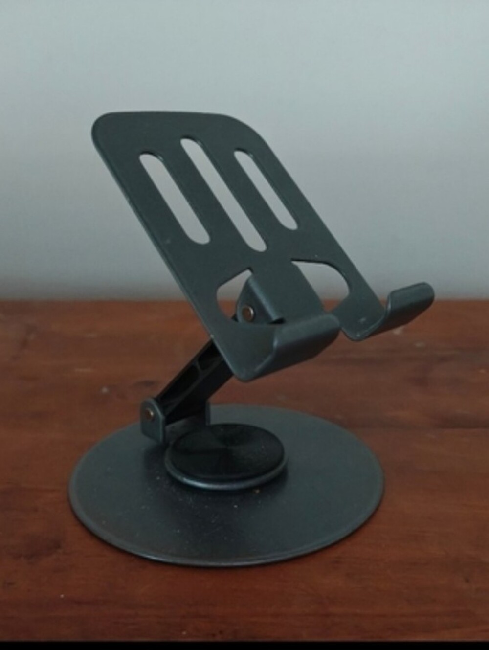 Adjustable Black Laptop & Tablet Stand - Foldable Desktop Holder
